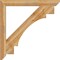 Ekena Millwork Merced Slat Rough Sawn Bracket, Western Red Cedar, 4"W x 42"D x 42"H BKT04X42X42MRC06RWR - alternate 4